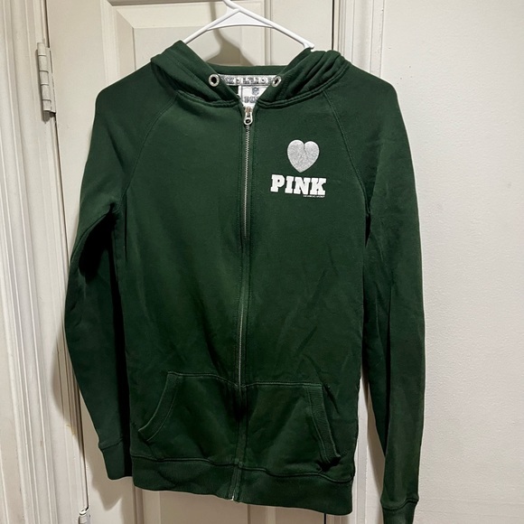 Pink VS NFL NY Jets sweatshirt with sequins, studs, hoodie - Picture 13 of 13